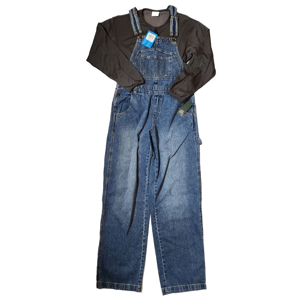 Women’s Small Bundle Bib Overalls + Columbia Half‑Zip NWT